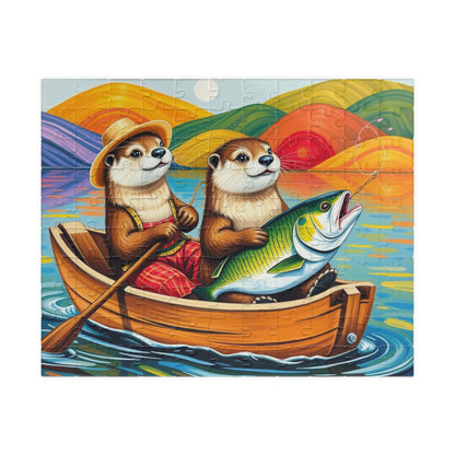 Otter Adventure Jigsaw Puzzle Game, Nature and Animal Lovers Gift, Family Game Night, Relaxing Indoor Activity, Fun Home Entertainment