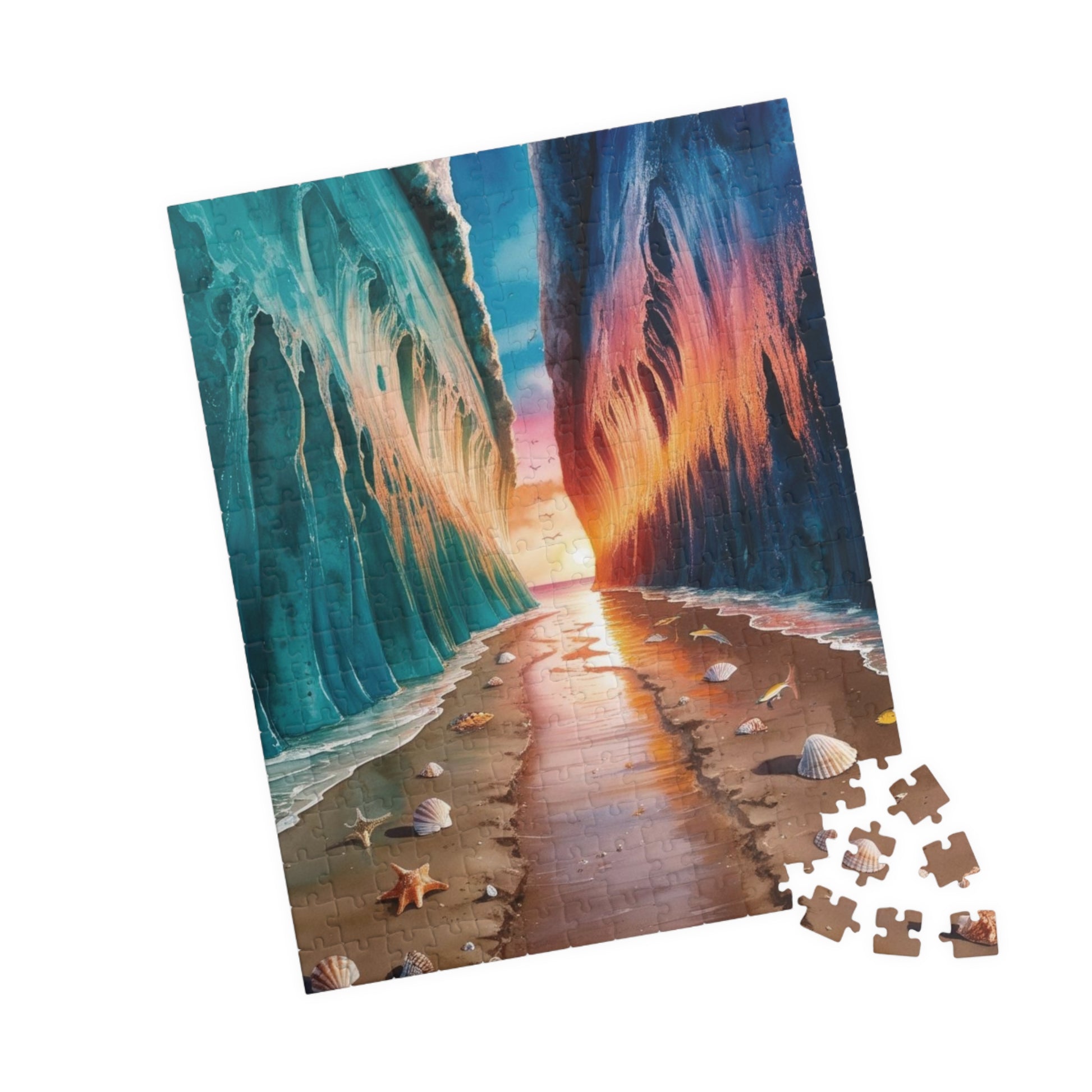 Religious Christian Puzzle: Parting of the Red Sea, Biblical Scene Jigsaw, Educational Activity, Family Game Night, Best Unique Gift, Hobby Puzzle The Puzzle Chest