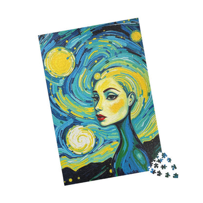 Artistic Woman-themed Puzzle, Colorful Abstract Puzzle for Art Lovers Puzzle The Puzzle Chest