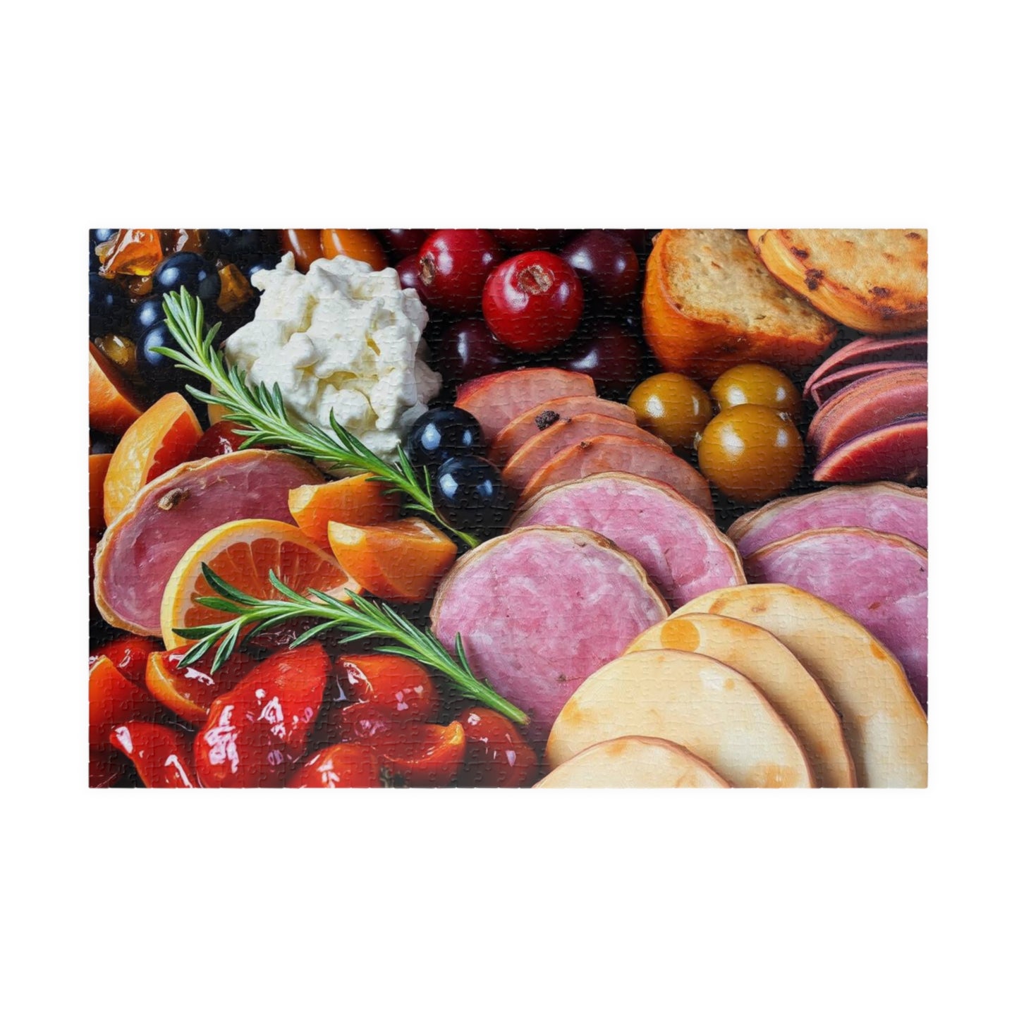 Gourmet Food Puzzle, Fun Family Activity, Foodie Gift, Home Decor Puzzle, Unique Puzzle Gift for Food Lovers, Puzzle for Game Night 1014 pcs (Horizontal) Puzzle The Puzzle Chest