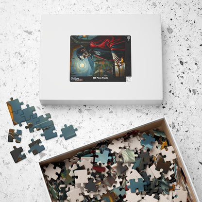 Gothic Vampire Puzzle, Perfect for Halloween, Horror Decor, Family Game Night, Unique Gift, 110-1014-piece Options Puzzle The Puzzle Chest