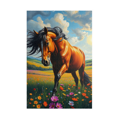 Majestic Horse Puzzle - 110, 252, 520, 1014-pieces - Perfect Gift for Horse Lovers, Family Fun, Game Night, Art Enthusiasts 1014 pcs (Vertical) Puzzle The Puzzle Chest