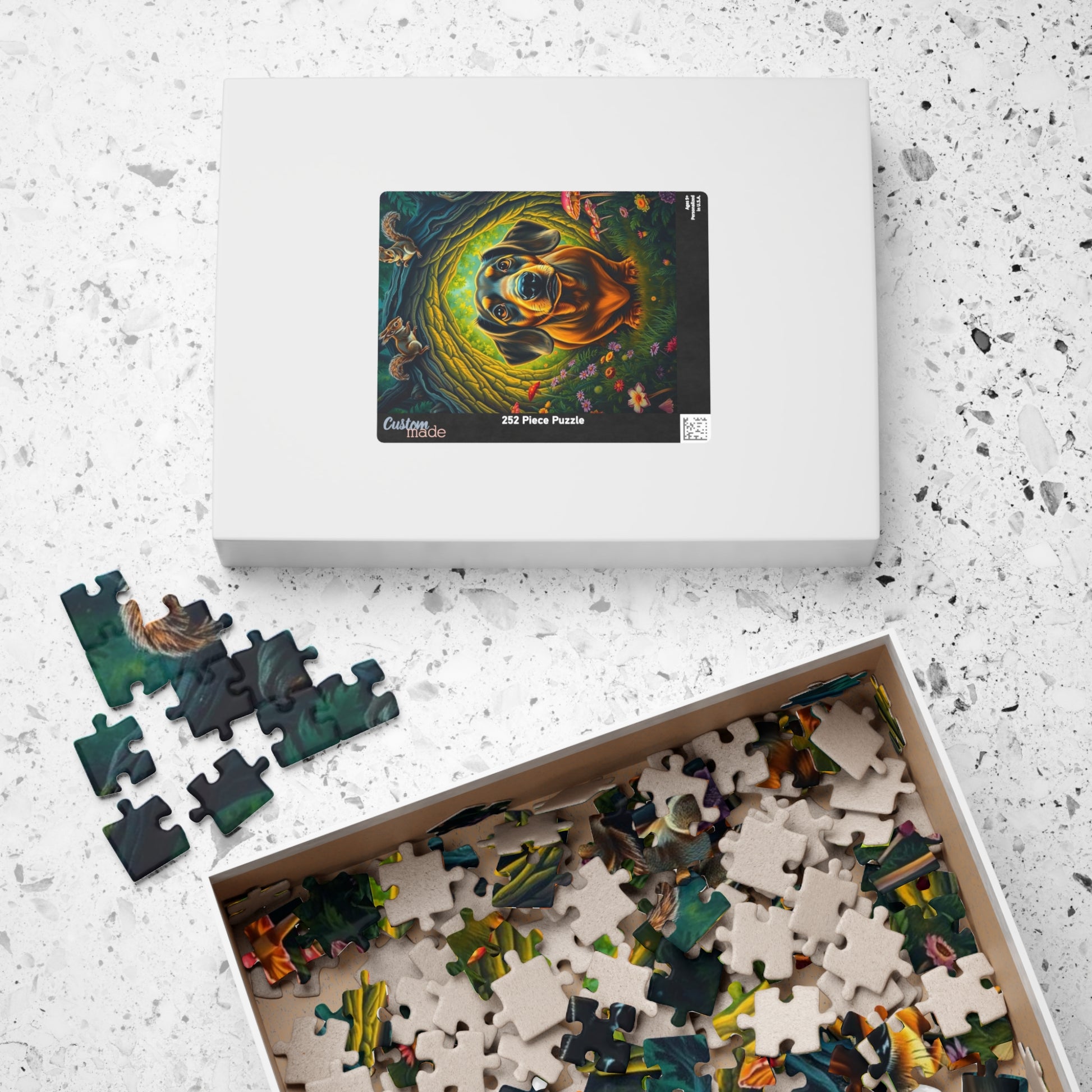 Dachshund Forest Adventure Puzzle, Animal Jigsaw Game for Adults, Dog Lover Gift for Friends, Cozy Night Activity, Mindfulness Family Fun Puzzle The Puzzle Chest