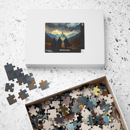 Twilight Pilgrimage Jigsaw Puzzle for Adult, Gothic Puzzle, Dark Fantasy Landscape Puzzle, Gift for Puzzle Lover, 1000-Piece Puzzle Mindful Puzzle The Puzzle Chest
