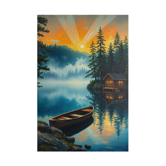 Serene Nature Scene Puzzle, 110-1014 Piece Jigsaw Puzzle, Tranquil Home Decor, Family Activity, Gift for Nature Lovers 1014 pcs (Vertical) Puzzle The Puzzle Chest