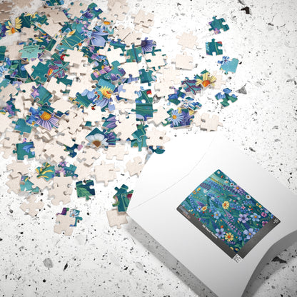 Floral Jigsaw Puzzle | Fun Activity for Adults, Family Game, Flower Lover Gift for Friends Holiday or Birthday, Jigsaw Challenge Puzzle The Puzzle Chest