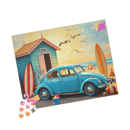 Coastal Breeze Vintage Car Puzzle - Ideal Holiday Birthday Gift for Beach Lovers Puzzle The Puzzle Chest