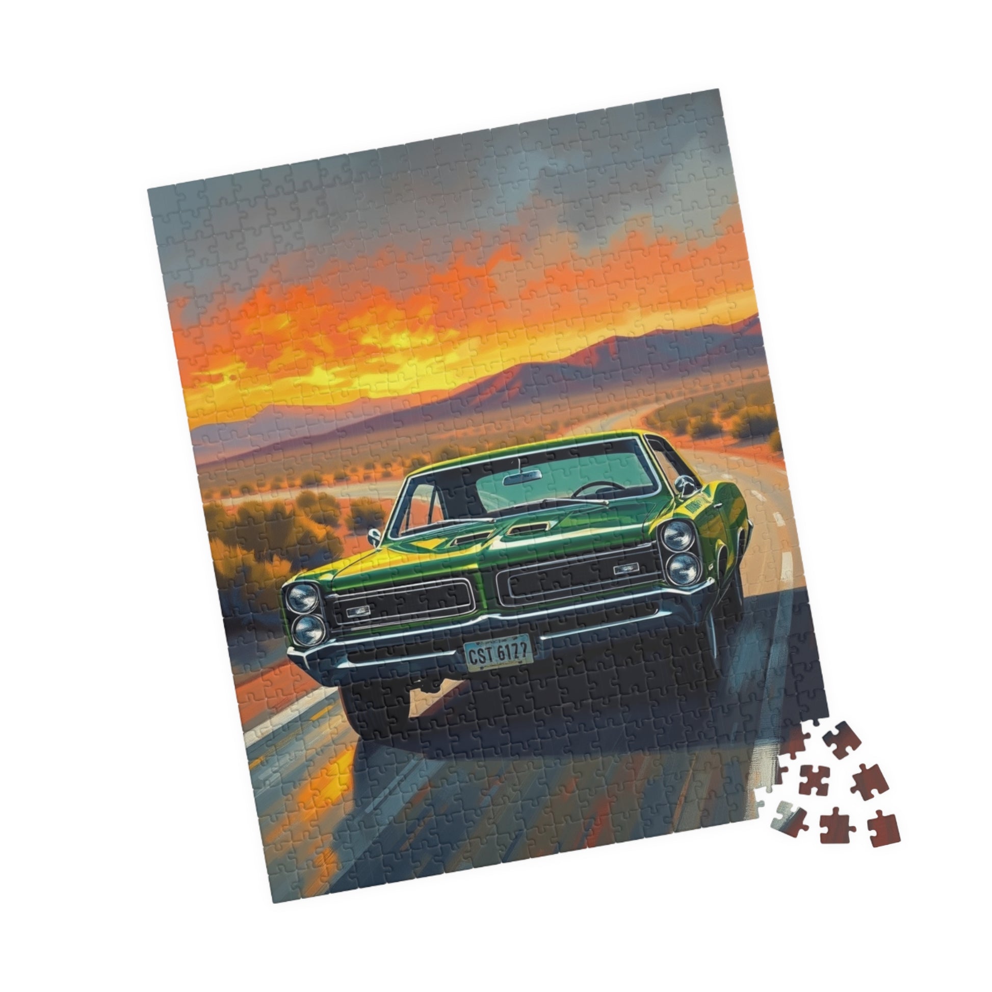Vintage Car Puzzle - 1966 GTO, Nostalgic Jigsaw Puzzle Puzzle The Puzzle Chest