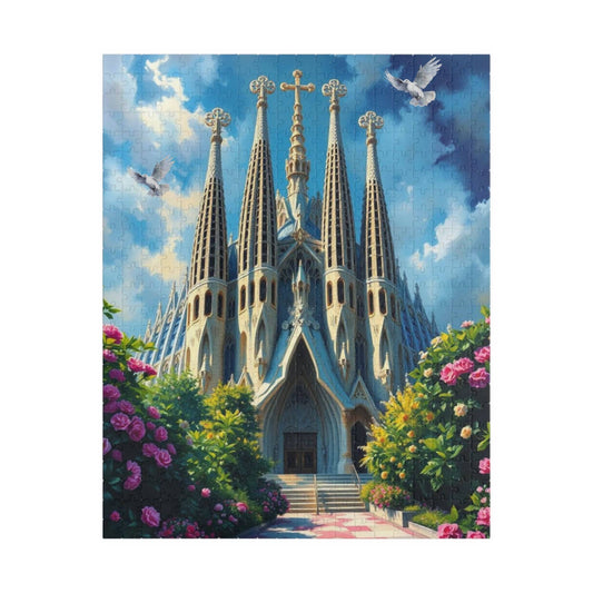 Sagrada Familia Puzzle - Barcelona Spain Landmark, Gaudi Architecture Monument Puzzle The Puzzle Chest