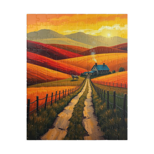 Scenic Landscape Puzzle, Relaxation Jigsaw Game, Fun Family Activity, Gift for Puzzle Lovers, Home Decor, 110-1014 pieces 110 pcs (Vertical) Puzzle The Puzzle Chest