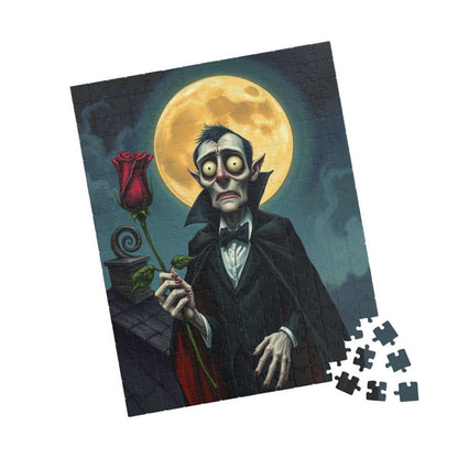 Spooky Vampire Themed Puzzle - Whimsical Gothic Art, Fun Halloween Activity, Unique Gift for Horror Lovers, Family Game Night Puzzle The Puzzle Chest