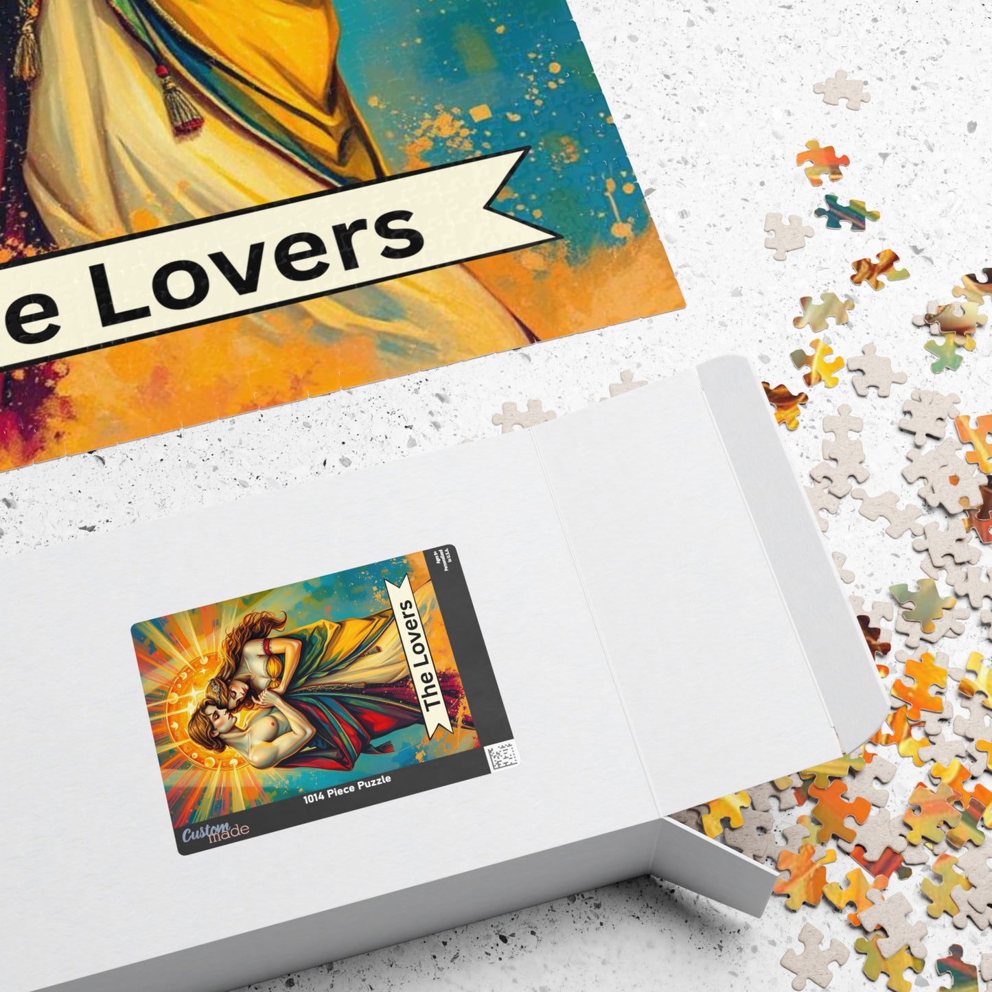The Lovers Tarot Puzzle: Romantic Jigsaw for Couples