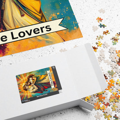 The Lovers Tarot Puzzle: Romantic Jigsaw for Couples