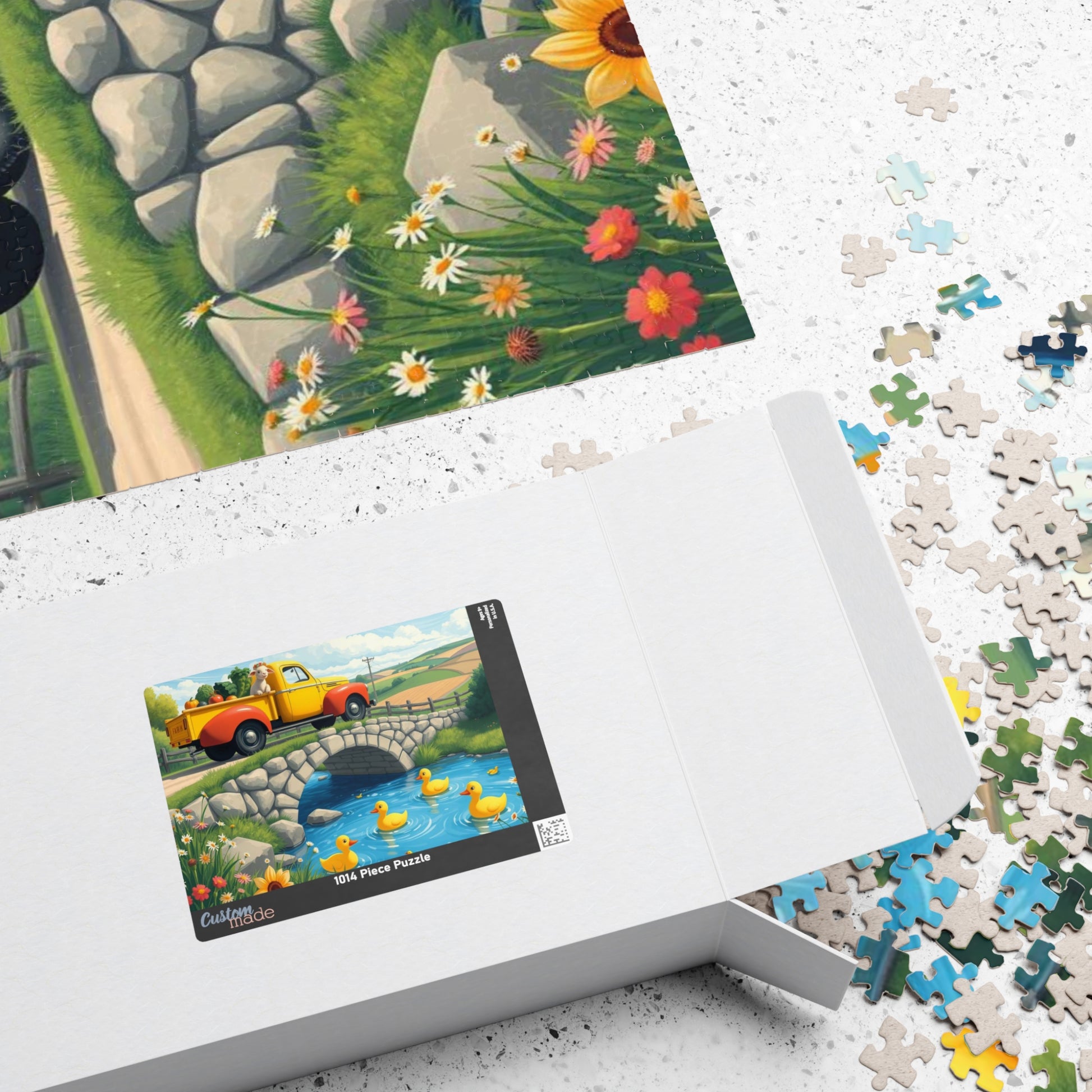 Vintage Farm Truck Duck Pond Jigsaw Puzzle — 110–1014 Piece Puzzle for Families & Kids Puzzle The Puzzle Chest