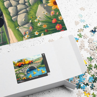 Vintage Farm Truck Duck Pond Jigsaw Puzzle — 110–1014 Piece Puzzle for Families & Kids Puzzle The Puzzle Chest