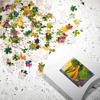 Serene Nature Mosaic Puzzle - 110, 252, 520, 1014-piece, Gift for Nature Lovers, Family Fun Activity Puzzle The Puzzle Chest