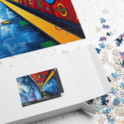 Colorful Urban Art Puzzle - 110, 252, 520, 1014 Pieces LGBTQ+ Jigsaw Game for Adults, Perfect Gift for Puzzle Lovers, Family Game Night,