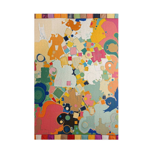 Colorful Abstract Jigsaw Puzzle, Art Therapy Game, Family Fun Activity, Unique Adult Gift, Mental Exercise Brain Teaser 1014 pcs (Vertical) Puzzle The Puzzle Chest