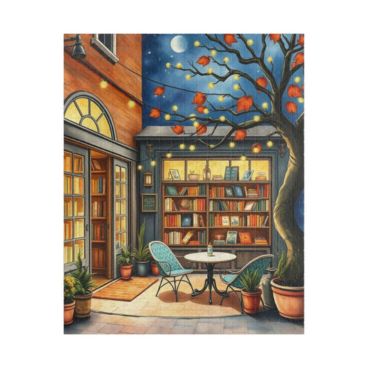 Autumn Evening Bookstore Jigsaw Puzzle Gift for Adults, Friends, Bookworms, Puzzle Lovers Puzzle The Puzzle Chest