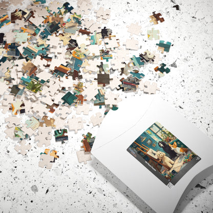 Dog Crew Art Studio Jigsaw Puzzle, Canine Lovers Puzzle, Animal Themed Tabletop Game for Adults and Kids Puzzle The Puzzle Chest