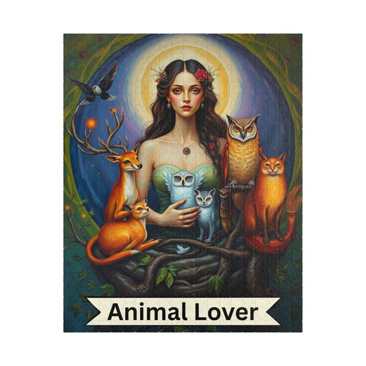 The Animal Lover Jigsaw Puzzle - Tarot Style Game for Puzzle Loving Wildlife Enthusiast