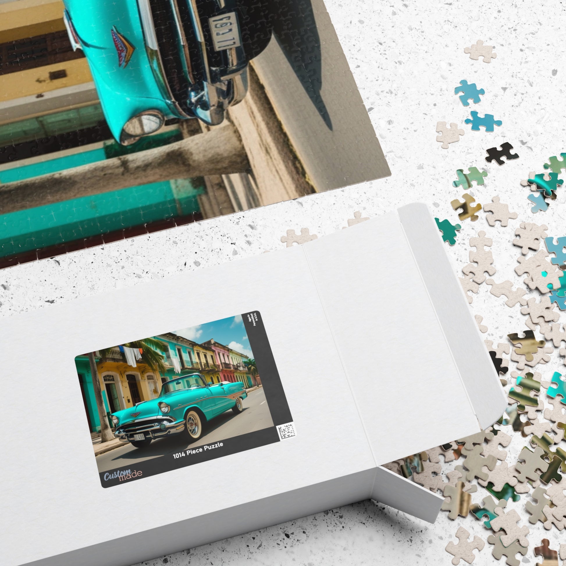 Vintage Car Puzzle - 1957 Convertible Jigsaw Game Puzzle The Puzzle Chest