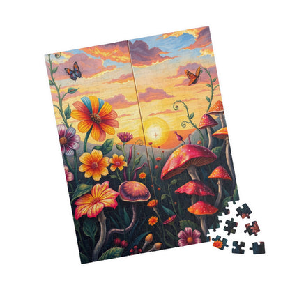 Whimsical Botanical Garden Puzzle, Magical Nature Game for Adults, Dreamy Sunset and Enchanted Floral Scene, Relaxing Gift for Fantasy Lover Puzzle The Puzzle Chest