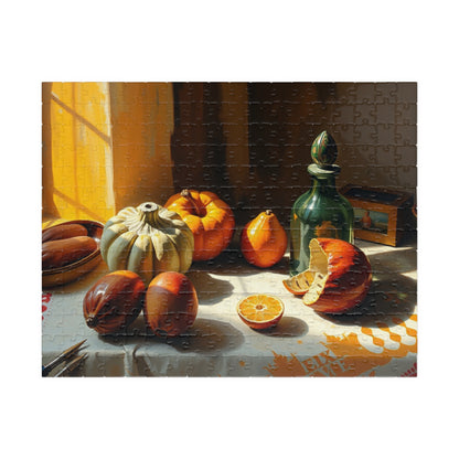 Autumn Still Life Jigsaw Puzzle, Vintage Style Art Design, Cozy Vibes Fun Indoor Activity, Family Game Night, Unique Gift for Puzzle Lovers