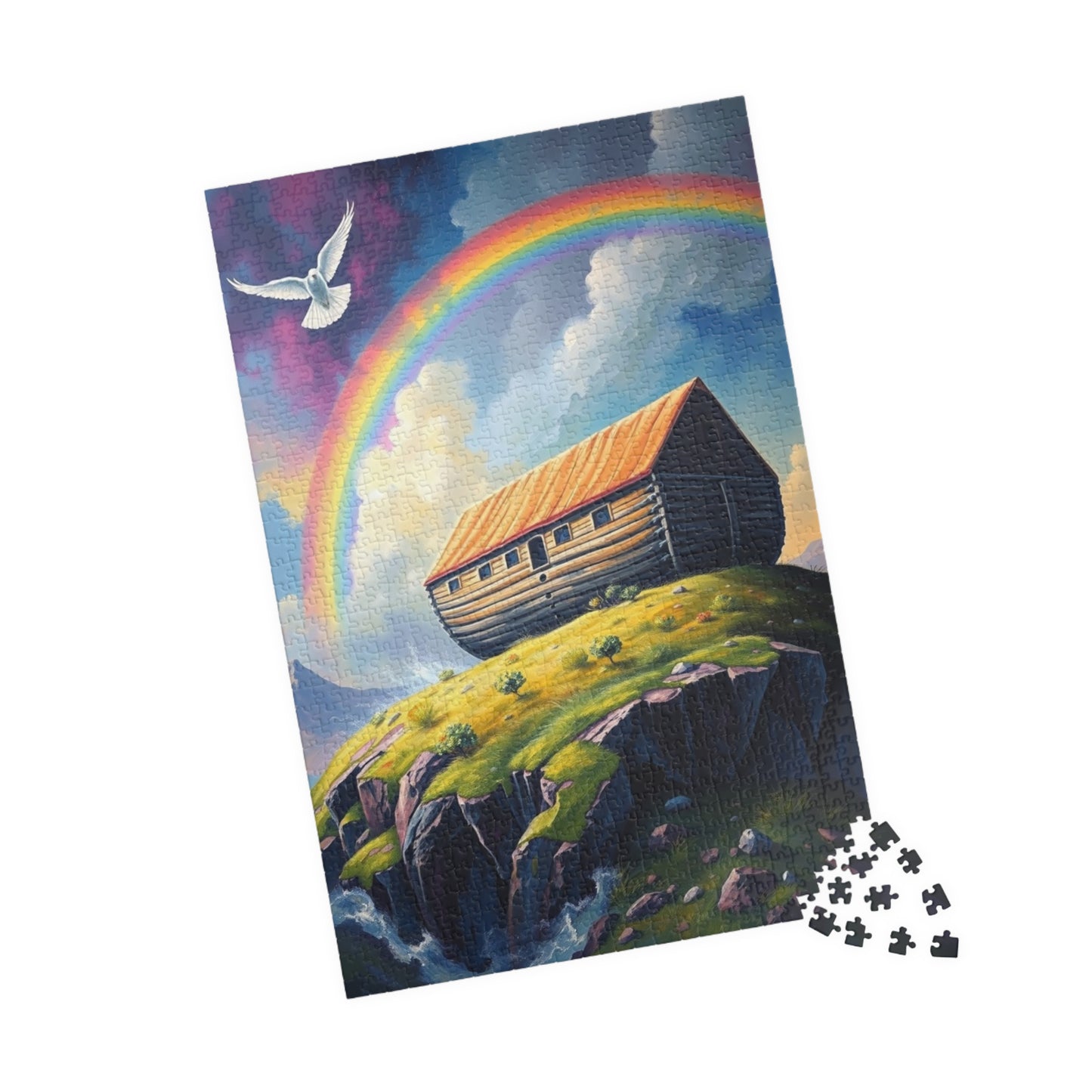 Noah's Ark Jigsaw Puzzle, Perfect for Family Game Night, Religious Holiday Birthday Gift for Friends, Fun Home Entertainment, Relaxing Hobby Puzzle The Puzzle Chest