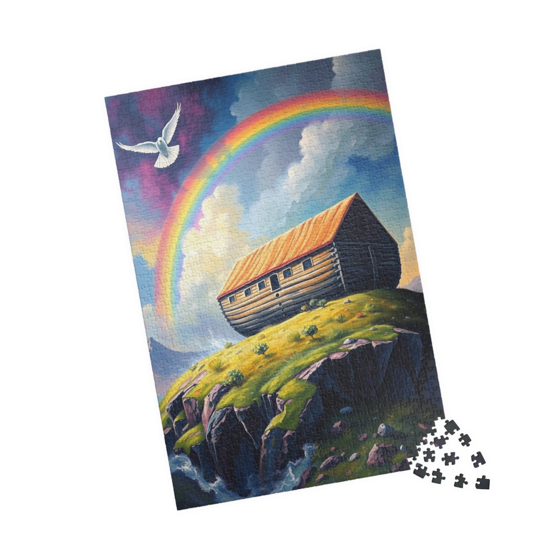 Noah's Ark Jigsaw Puzzle, Perfect for Family Game Night, Religious Holiday Birthday Gift for Friends, Fun Home Entertainment, Relaxing Hobby Puzzle The Puzzle Chest