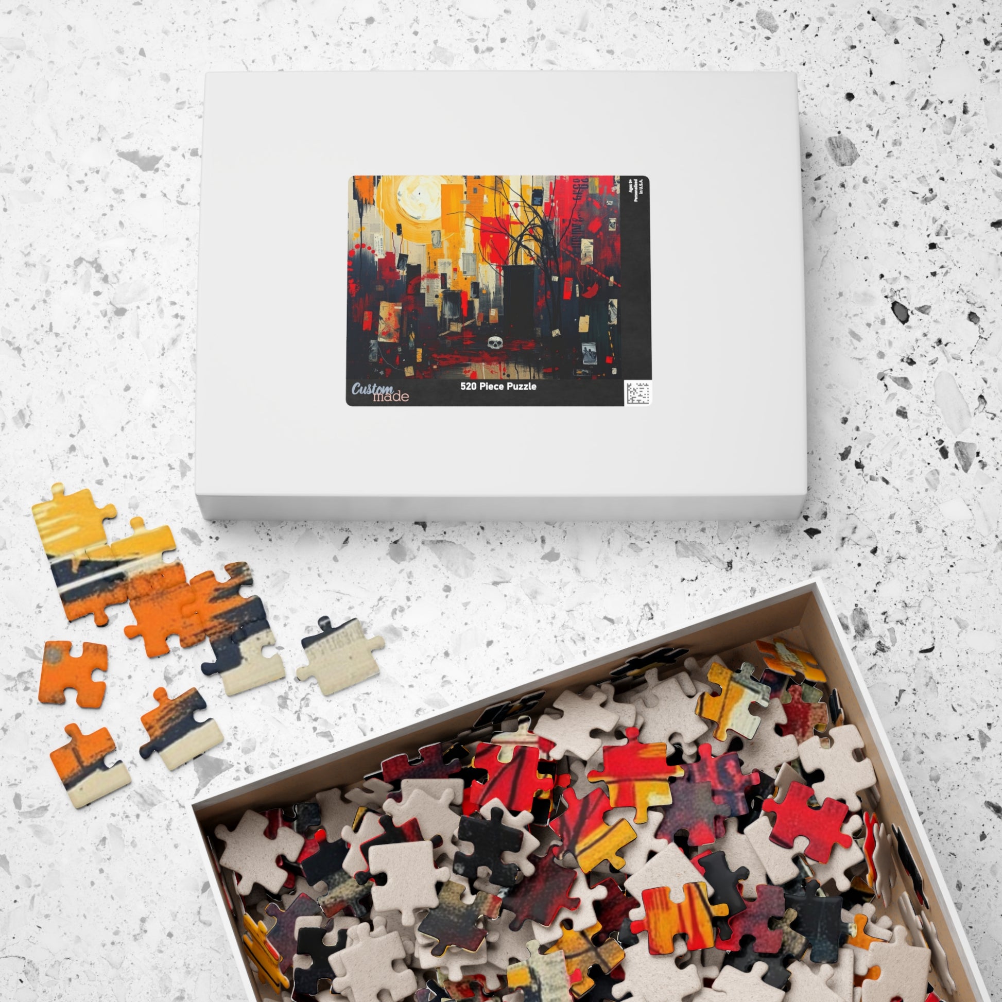Artistic Abstract Jigsaw Puzzle, Unique Gift for Adult Puzzle Lovers and Art Enthusiasts, Mindfulness Activity, Great for Family Game Night Puzzle The Puzzle Chest