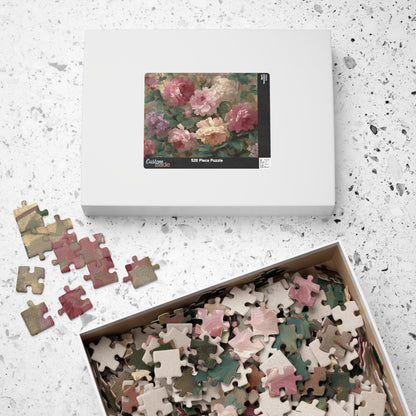 Floral Vintage Roses Puzzle – Botanical Jigsaw Puzzle
