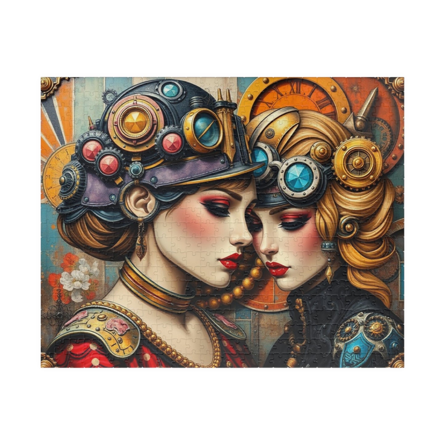 Steampunk Jigsaw Puzzle, Home Entertainment, Mindfulness Activity, Creative Gift Idea for Art Lovers, Vintage Aesthetic, Family Indoor Game 520 pcs (Horizontal) Puzzle The Puzzle Chest