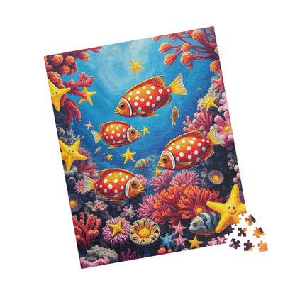 Ocean Puzzle with Tropical Fish, Colorful Underwater Jigsaw Puzzle for Adult, Fun Family Activity, Creative Birthday Holiday Gift for Friend Puzzle The Puzzle Chest