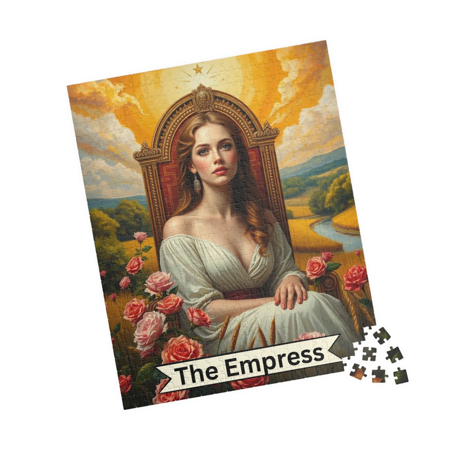 The Empress Tarot Jigsaw Puzzle: Art Lover Gift, Family Game Night