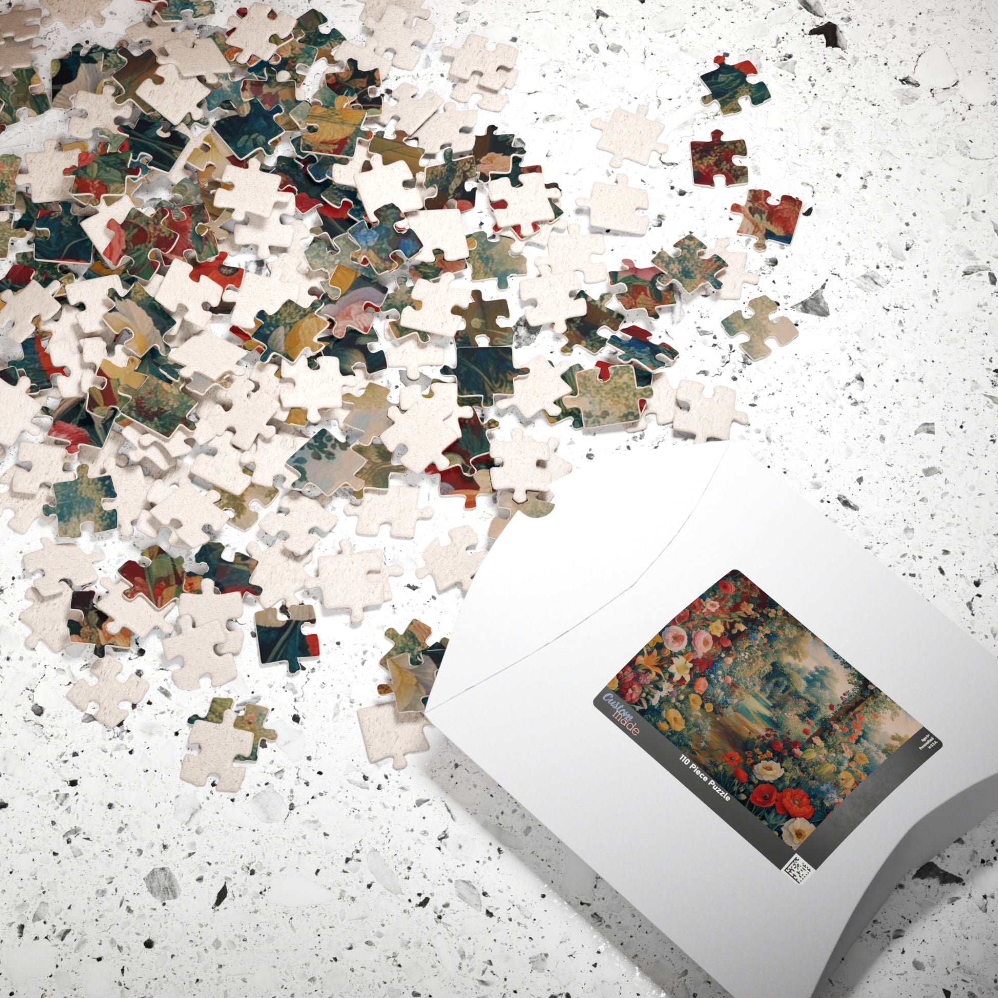 Florals Garden Puzzle | 110, 252, 520, 1014-pieces Flower Jigsaw Game | Perfect Gift for Nature Lovers, Family Fun Night, Relaxation Puzzle The Puzzle Chest