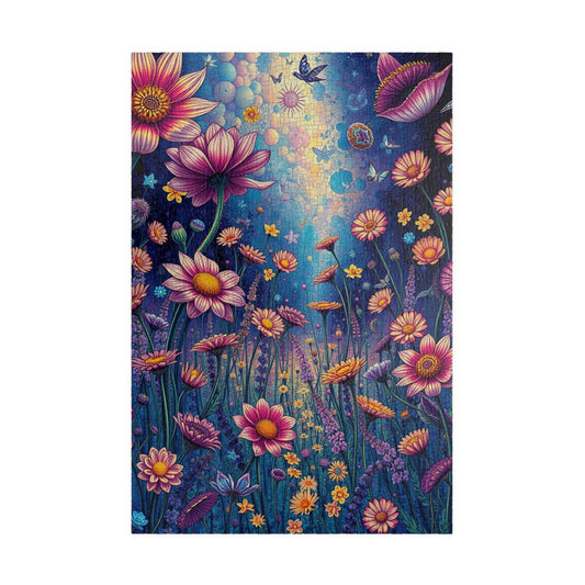 Floral Serenity Puzzle - 110 to 1014 Pieces, Perfect for Family Game Night, Gift for Nature Lovers, Mindful Relaxation, Home Entertainment 1014 pcs (Vertical) Puzzle The Puzzle Chest