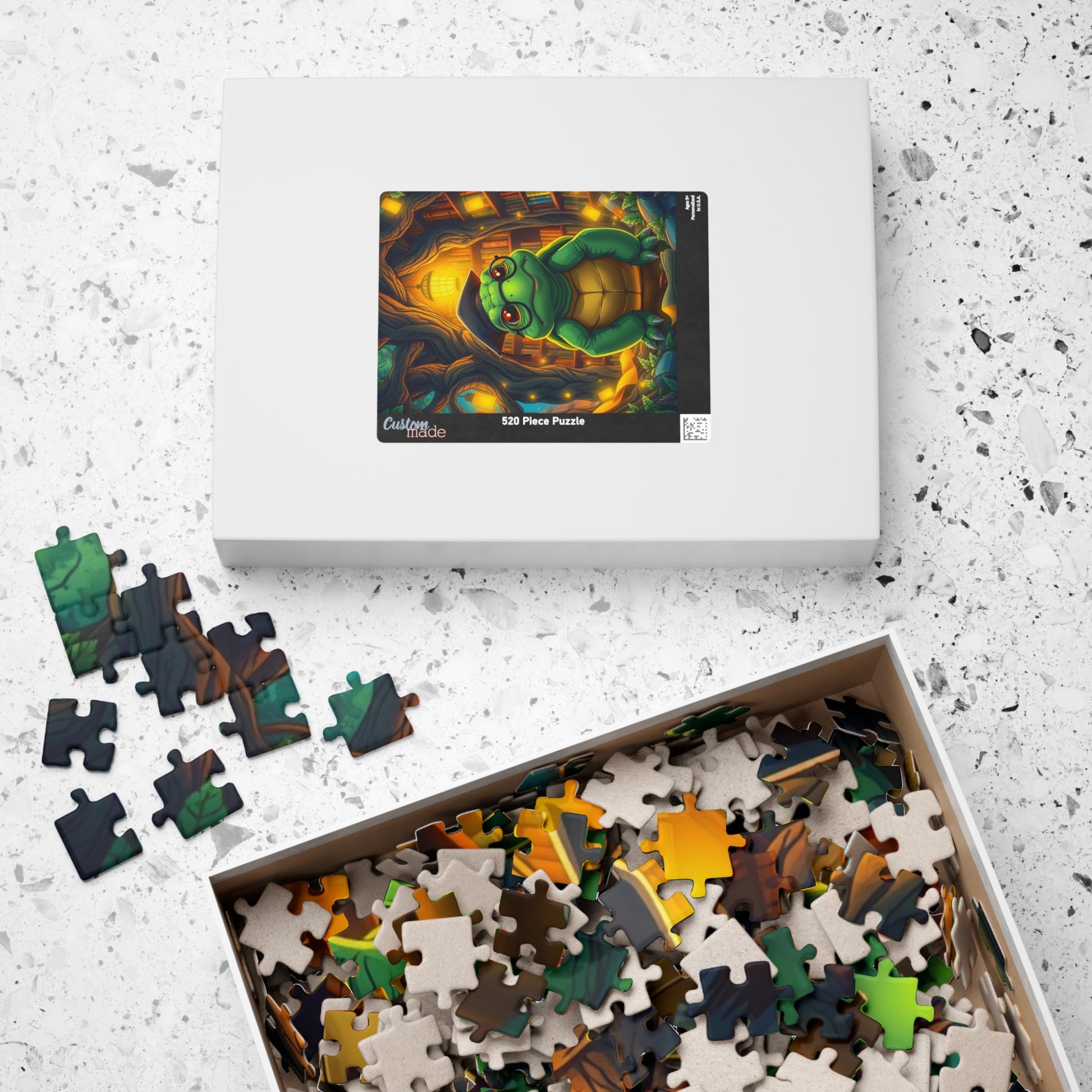 Whimsical Turtle Jigsaw Puzzle, Fun Gift for Adults, Educational Brain Teaser, Perfect for Family Game Night, Home Entertainment Puzzle The Puzzle Chest