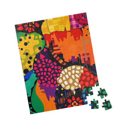 Colorful Abstract Jigsaw Puzzle - Modern Art Geometric Shapes Jigsaw Game Puzzle The Puzzle Chest