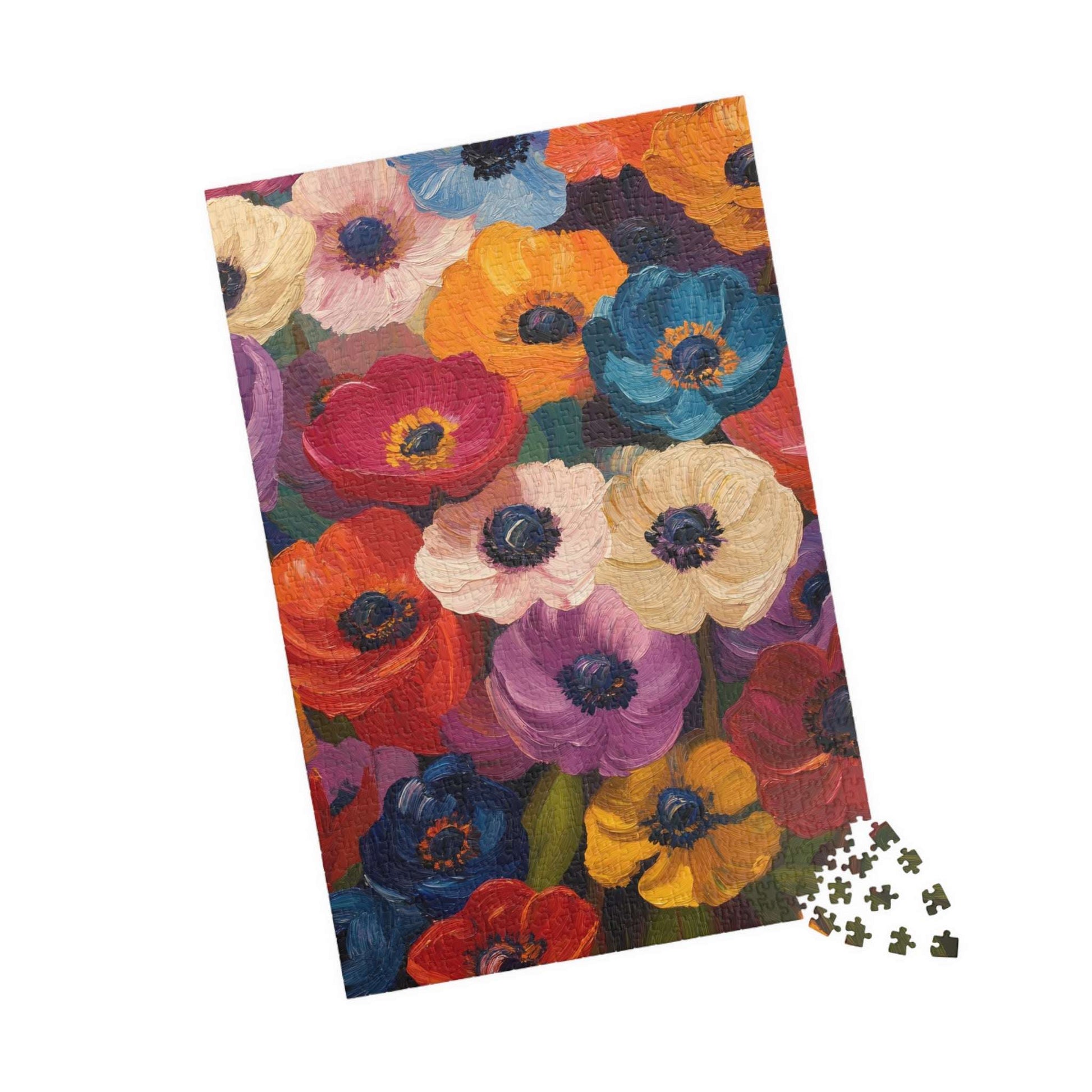 Colorful Anemone Bouquet Puzzle 110-1014-piece | Floral Jigsaw Puzzle
