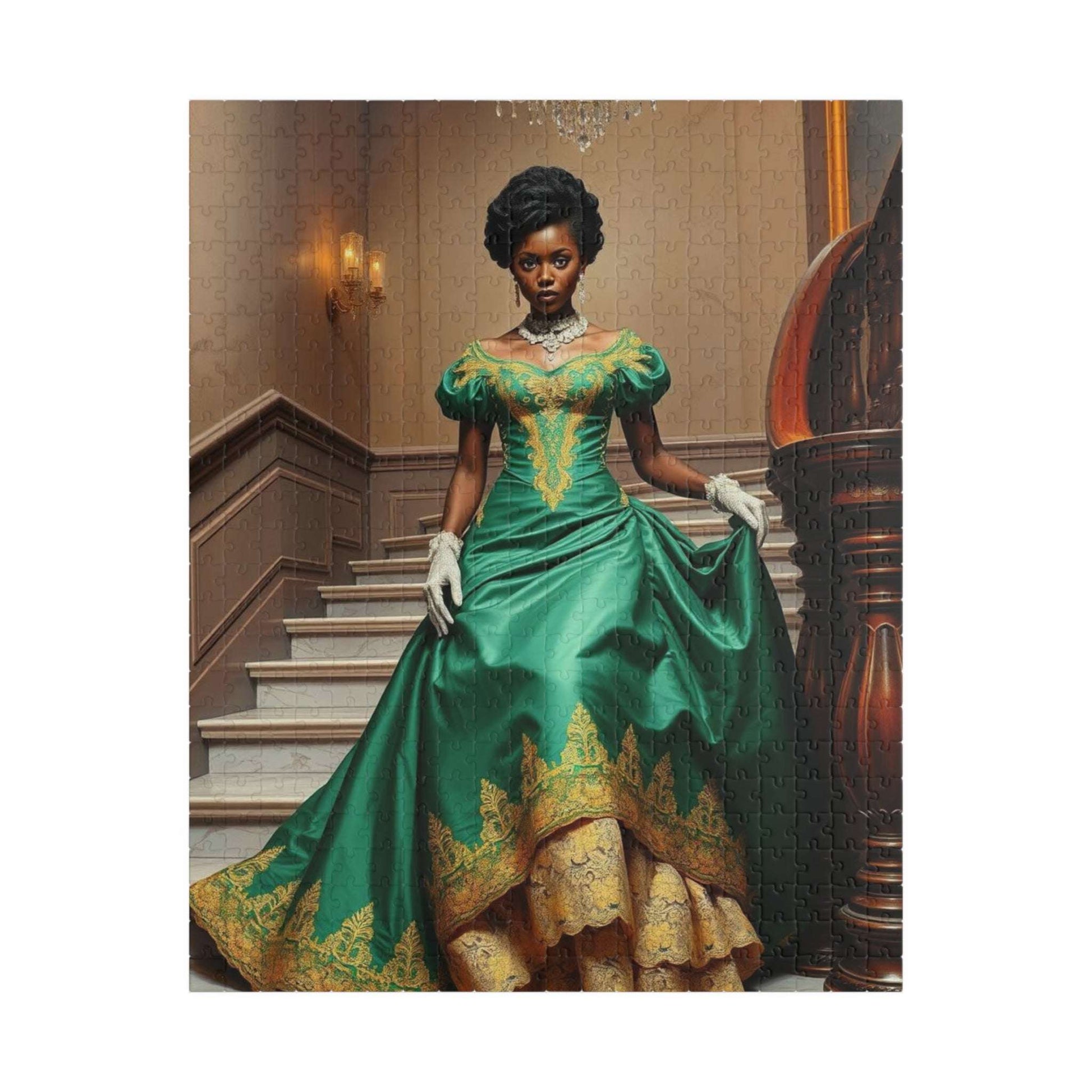 Victorian Ballroom Dance Jigsaw Puzzle - Black Woman, African American The Puzzle Chest Victorian Ballroom Dance Jigsaw Puzzle - Black Woman, African American The Puzzle Chest