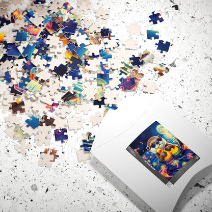 Cute Otter Jigsaw Puzzle with Jellyfish - Fun Family Activity, Perfect for Adults, Best Gift for Animal Lovers, Unique Brain Teaser Puzzle The Puzzle Chest