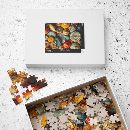 Chaotic Mushroom Jigsaw Puzzle - Playful Nature Inspired Collage Design, Family Game Night, Brain Teaser, Gift for Mushroom Lover Puzzle The Puzzle Chest