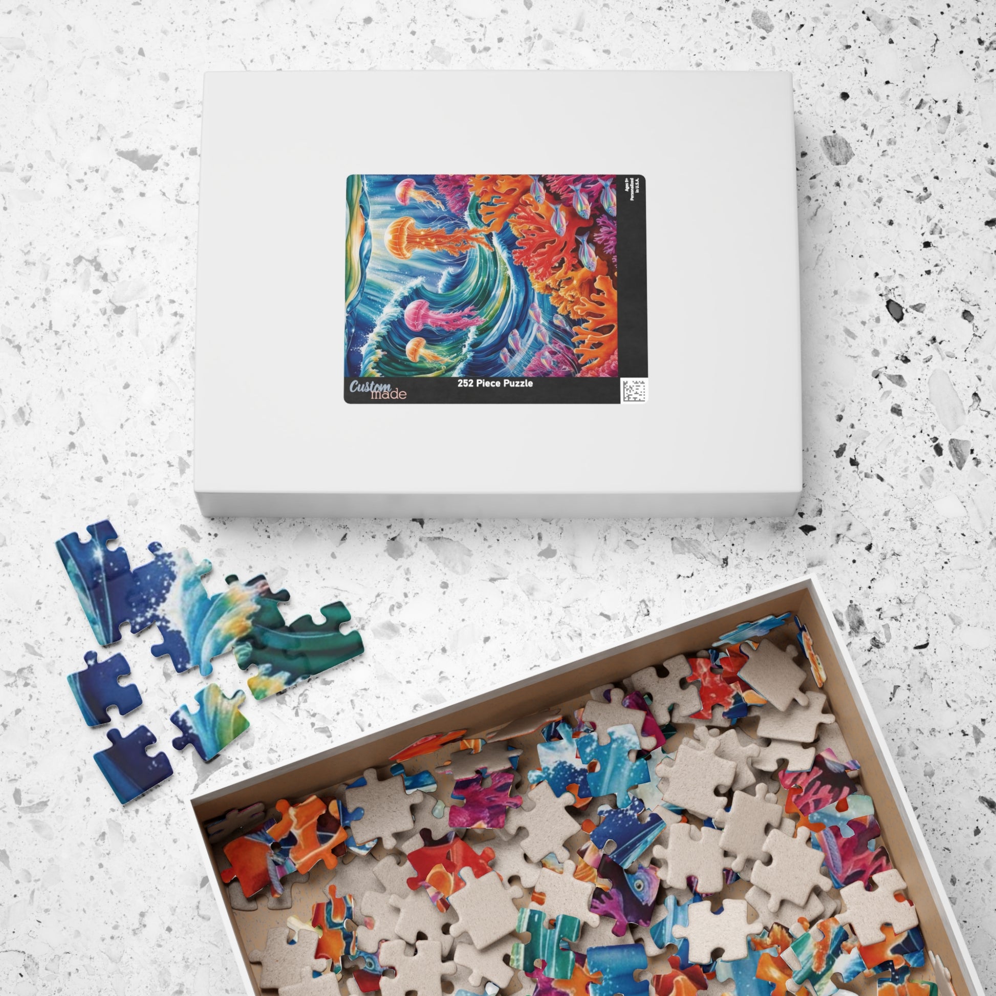 Trippy Ocean Jigsaw Puzzle, Surreal Underwater World 110 252 520 1014-Piece Artwork, Home Decor, Relaxing Family Activity, Puzzle Lover Gift Puzzle The Puzzle Chest