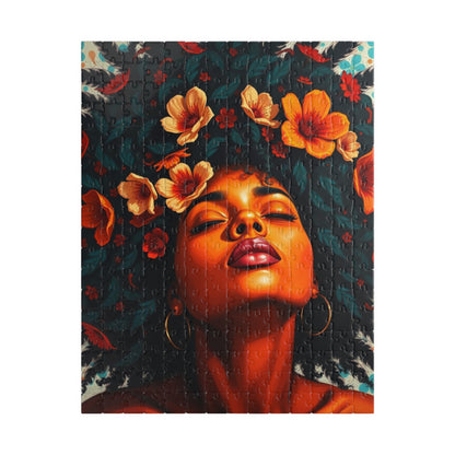 African American Jigsaw Puzzle, Black Female Portrait, Black Woman Art, Afrocentric Gift 252 pcs (Vertical) Puzzle The Puzzle Chest