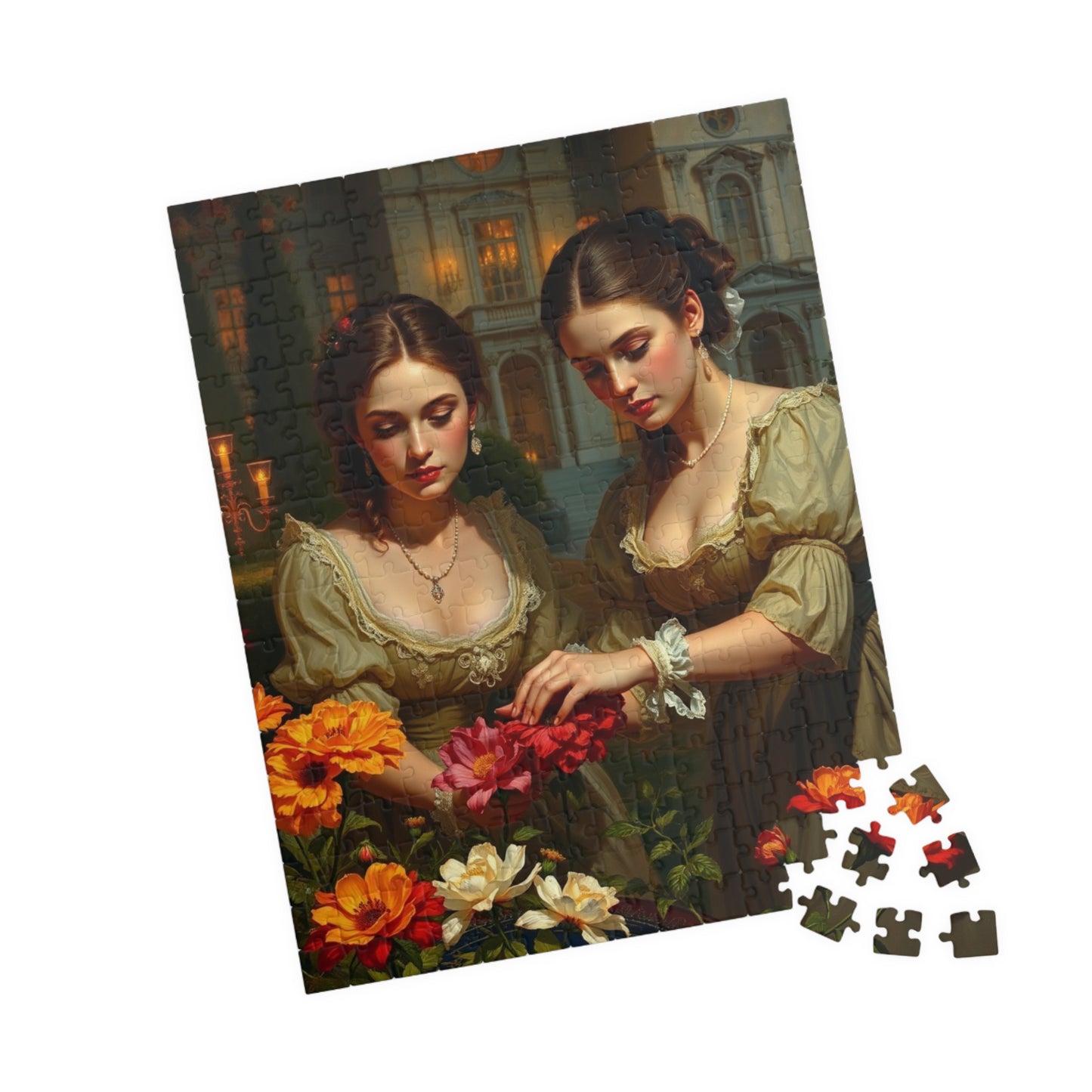 Jigsaw Puzzle, Victorian Women Garden Flowers, 110-1014 Piece - Fun Family Activity, Relaxing Hobby, Educational Game, Challenging Pastime, Puzzle The Puzzle Chest