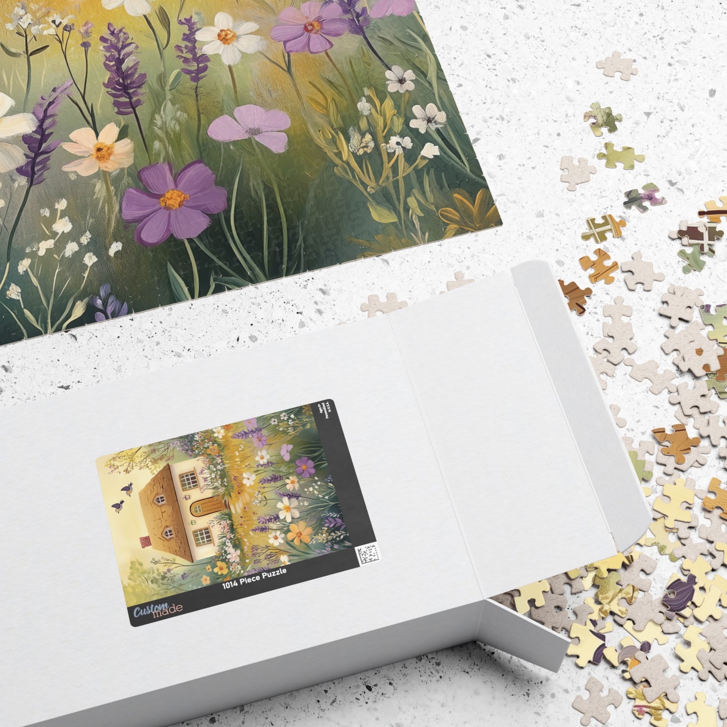 Cottage House and Flower Garden Jigsaw Puzzle Puzzle The Puzzle Chest