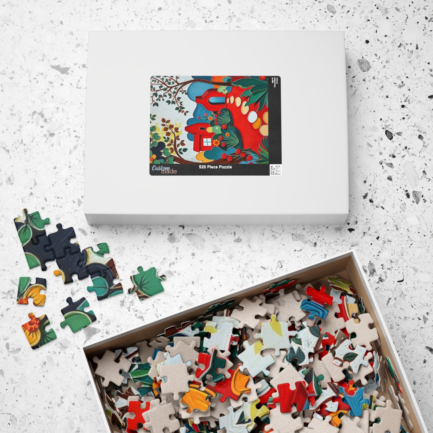 Rustic Landscape Jigsaw Puzzle, Vibrant Home Entertainment Family Activity, Creative Gift for Puzzle Lover Relaxing Indoor Game Brain Teaser Puzzle The Puzzle Chest