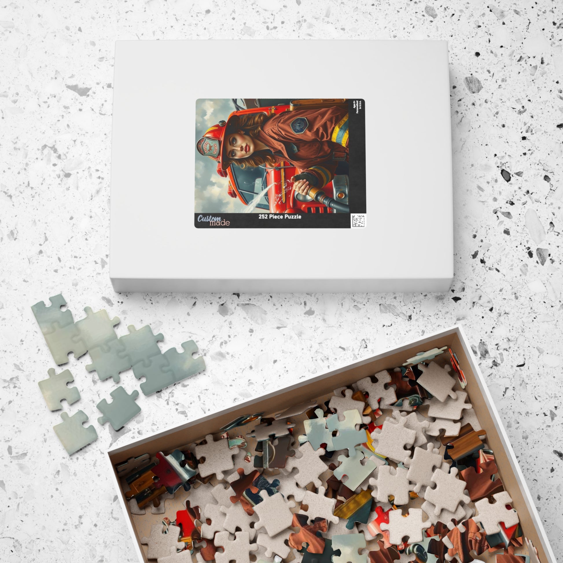 Woman Firefighter Jigsaw Puzzle - 110-1014 Piece | Holiday or Birthday Gift for Firefighters, Fun Family Game Night, Mindfulness Activity Puzzle The Puzzle Chest