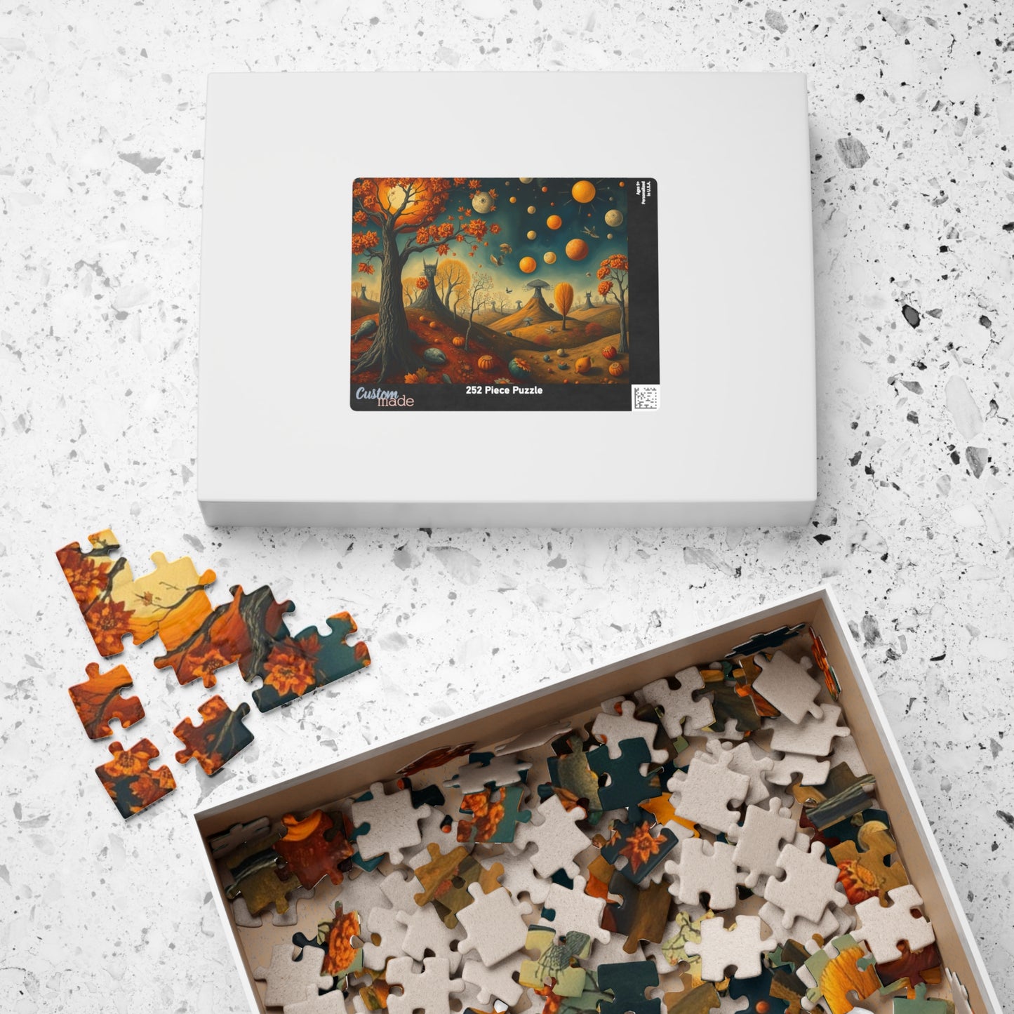 Autumn Celestial Puzzle - 110, 252, 520, 1014-piece, Fall Jigsaw Game for Home Entertainment Solo Fun Family Game Night, Unique Mindful Gift Puzzle The Puzzle Chest